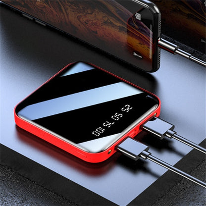 Mini batterie externe 20 000 mAh – Design miroir et affichage numérique
