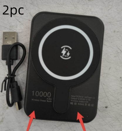 Mini batterie externe magnétique sans fil – Chargeur rapide 5000 mAh