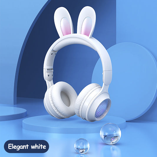Casque sans fil à oreilles de lapin – Design lumineux et réglable