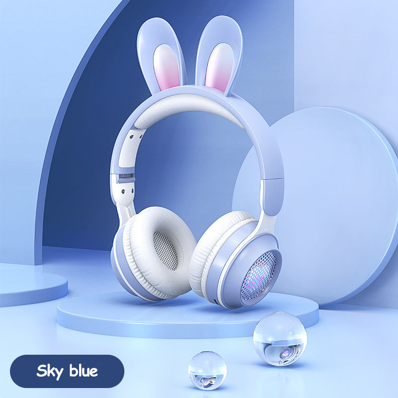 Casque sans fil à oreilles de lapin – Design lumineux et réglable