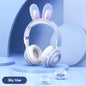 Casque sans fil à oreilles de lapin – Design lumineux et réglable