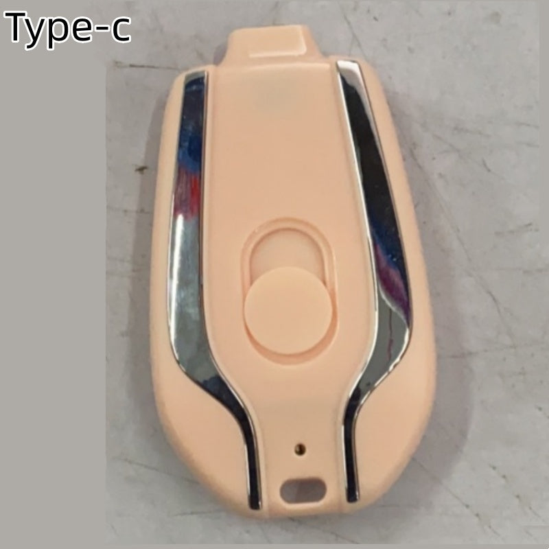 Mini porte-clés Power Bank – Chargeur rapide Type-C 1500 mAh