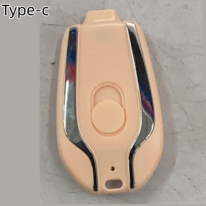 Mini porte-clés Power Bank – Chargeur rapide Type-C 1500 mAh