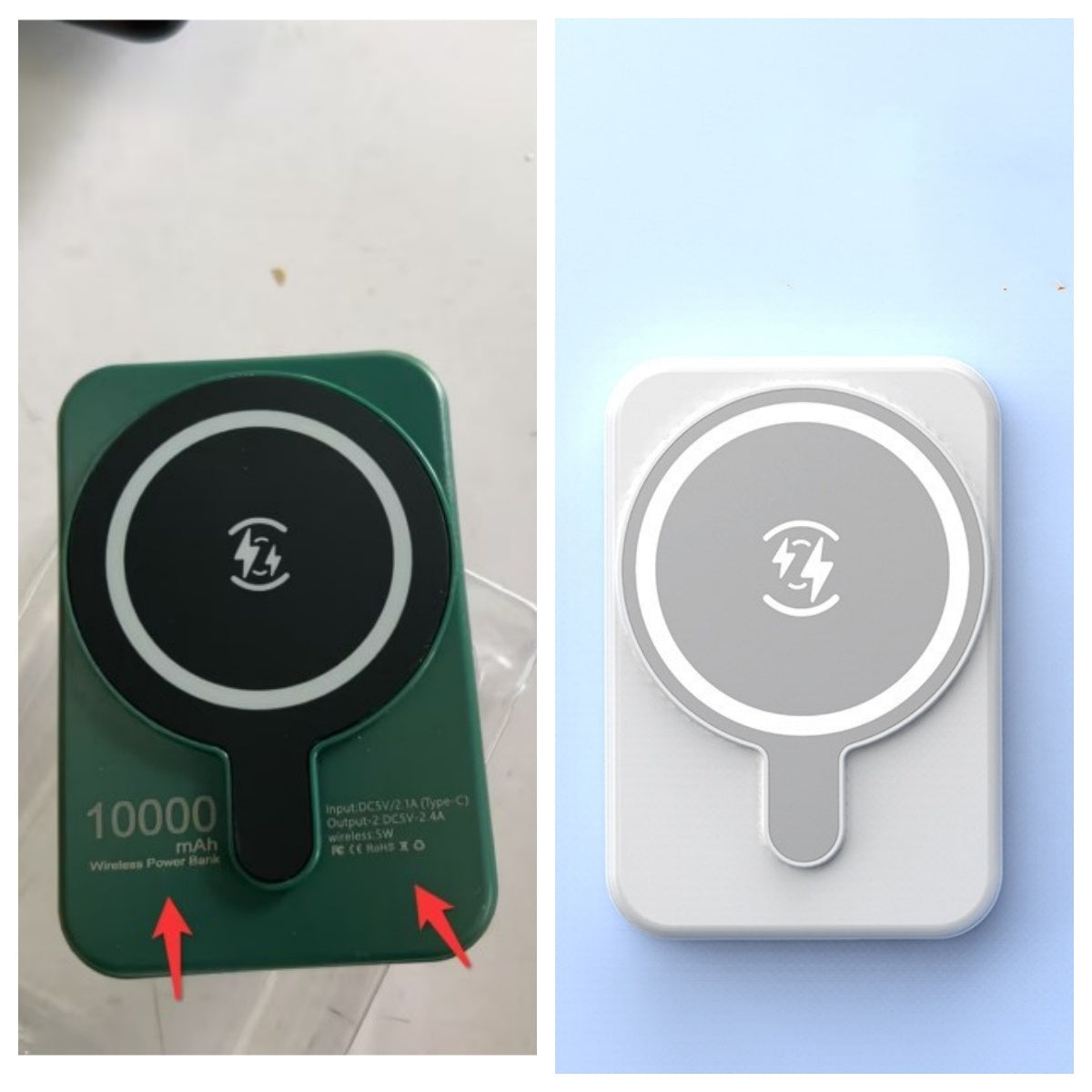 Mini batterie externe magnétique sans fil – Chargeur rapide 5000 mAh